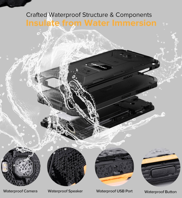 [HK Warehouse] Ulefone Armor X6 Rugged Phone, 2GB+16GB, IP68/IP69K Waterproof Dustproof Shockproof, Face Identification, 4000mAh Battery, 5.0 inch Android 9.0 MTK6580A/W Quad Core up to 1.3GHz, Network: 3G(Black) - Ulefone by Ulefone | Online Shopping South Africa | PMC Jewellery