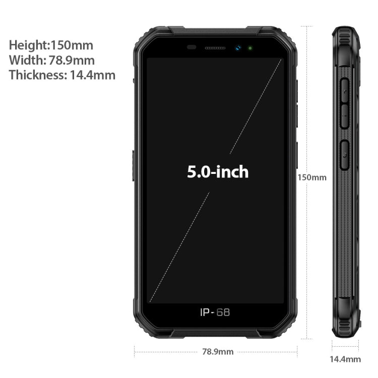 [HK Warehouse] Ulefone Armor X6 Rugged Phone, 2GB+16GB, IP68/IP69K Waterproof Dustproof Shockproof, Face Identification, 4000mAh Battery, 5.0 inch Android 9.0 MTK6580A/W Quad Core up to 1.3GHz, Network: 3G(Black) - Ulefone by Ulefone | Online Shopping South Africa | PMC Jewellery