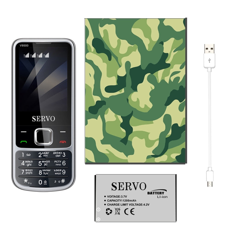 SERVO V9500 Mobile Phone, English Key, 2.4 inch, Spredtrum SC6531CA, 21 Keys, Support Bluetooth, FM, Magic Sound, Flashlight, GSM, Quad SIM(Silver) - SERVO by SERVO | Online Shopping South Africa | PMC Jewellery