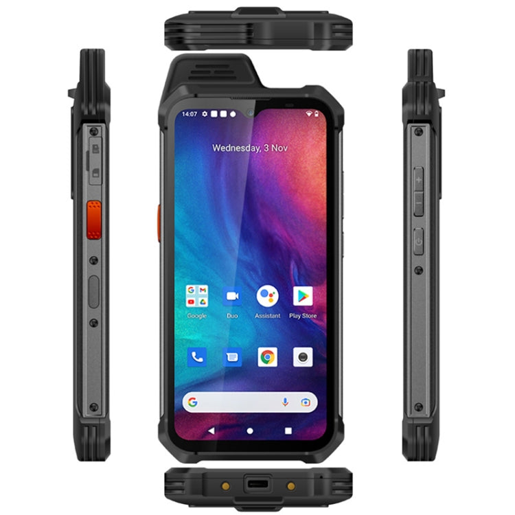 UNIWA W888 Standard Rugged Phone, 4GB+64GB, IP68 Waterproof Dustproof Shockproof, 5000mAh Battery, 6.3 inch Android 11 MTK6765 Helio P35 Octa Core up to 2.35GHz, Network: 4G, NFC, OTG(Black+Orange) - UNIWA by UNIWA | Online Shopping South Africa | PMC Jewellery