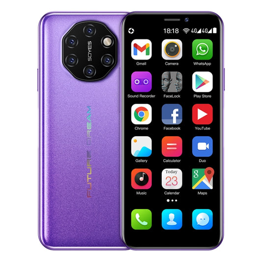SOYES S10i, 3GB+32GB, Fingerprint Identification, 3.46 inch Android 6.0 MTK6737V/WA Quad Core up to 1.1GHz, Dual SIM, Bluetooth, WiFi, GPS, Network: 4G(Purple) - SOYES by SOYES | Online Shopping South Africa | PMC Jewellery
