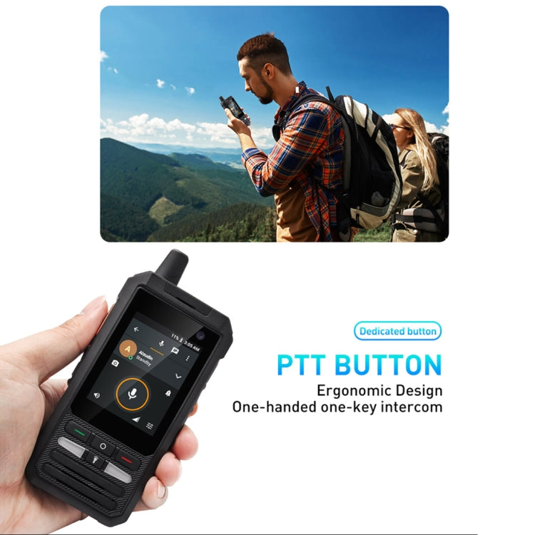 UNIWA F80 Walkie Talkie Rugged Phone, 1GB+8GB, Waterproof Dustproof Shockproof, 5300mAh Battery, 2.4 inch Android 8.1 Qualcomm MSM8909 Quad Core up to 1.1GHz, Network: 4G, Dual SIM, PPT, SOS (Black) - UNIWA by UNIWA | Online Shopping South Africa | PMC Jewellery