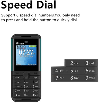 SERVO BM5310 Mini Mobile Phone, Russian Key, 1.33 inch, MTK6261D, 21 Keys, Support Bluetooth, FM, Magic Sound, Auto Call Record, GSM, Triple SIM (Black Red) - SERVO by SERVO | Online Shopping South Africa | PMC Jewellery
