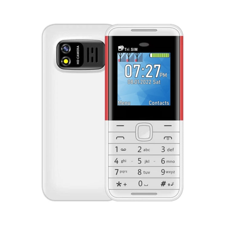 SERVO BM5310 Mini Mobile Phone, English Key, 1.33 inch, MTK6261D, 21 Keys, Support Bluetooth, FM, Magic Sound, Auto Call Record, GSM, Triple SIM (White) - SERVO by SERVO | Online Shopping South Africa | PMC Jewellery