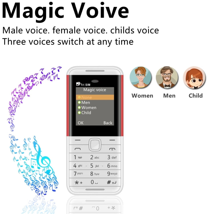 SERVO BM5310 Mini Mobile Phone, English Key, 1.33 inch, MTK6261D, 21 Keys, Support Bluetooth, FM, Magic Sound, Auto Call Record, GSM, Triple SIM (Yellow) - SERVO by SERVO | Online Shopping South Africa | PMC Jewellery