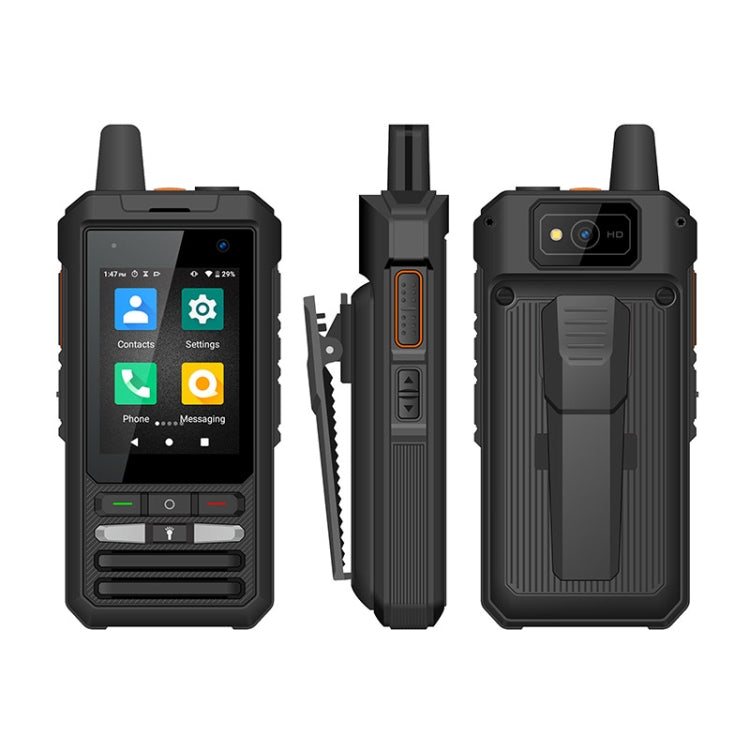 UNIWA F80S Walkie Talkie Rugged Phone, 1GB+8GB, Waterproof Dustproof Shockproof, 5300mAh Battery, 2.4 inch Android 10 Spreadtrum SL8541E Quad Core up to 1.4GHz, Network: 4G, Dual SIM, PoC, SOS (Black) - UNIWA by UNIWA | Online Shopping South Africa | PMC Jewellery