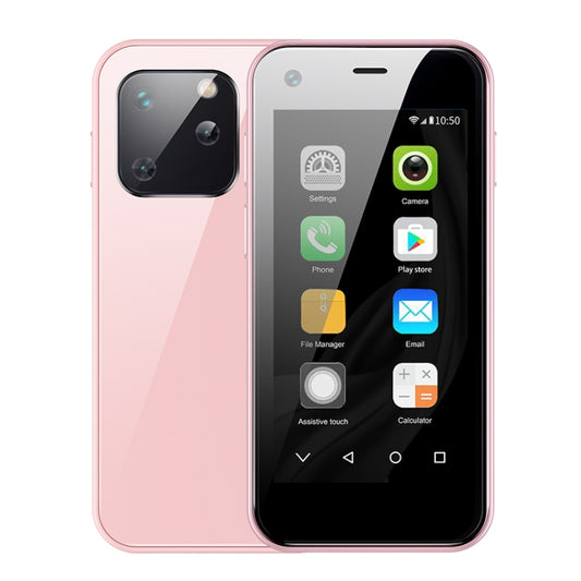 SOYES XS13, 1GB+8GB, 2.5 inch MTK6580 Quad Core up to 1.3GHz, Bluetooth, WiFi, FM, Network: 3G, Dual SIM(Pink) - SOYES by SOYES | Online Shopping South Africa | PMC Jewellery