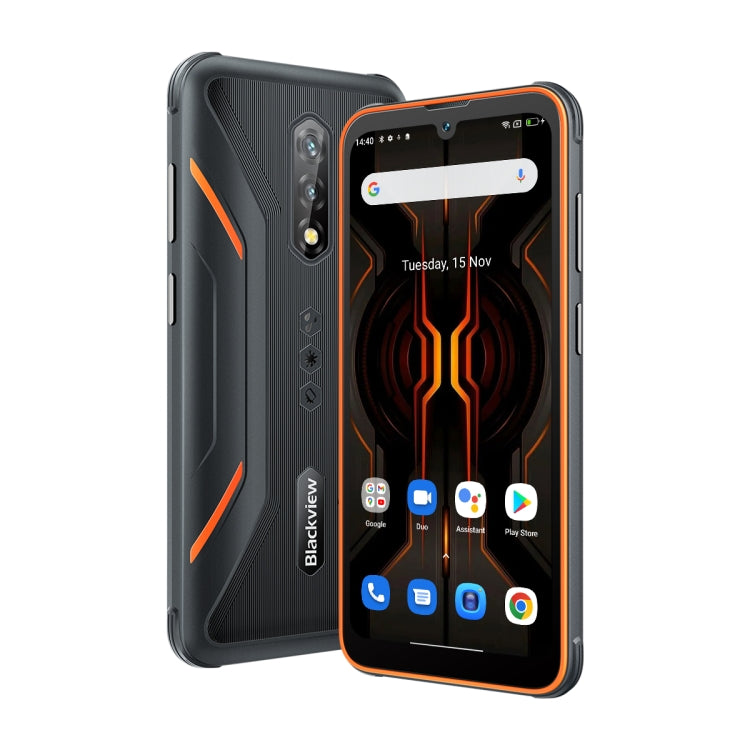 [HK Warehouse] Blackview BV5200 Pro Rugged Phone, 4GB+64GB, IP68/IP69K/MIL-STD-810H, Face Unlock, 5180mAh Battery, 6.1 inch Android 12 MTK6765 Helio G35 Octa Core up to 2.3GHz, Network: 4G, NFC, OTG, Dual SIM(Orange) - Blackview by Blackview | Online Shopping South Africa | PMC Jewellery