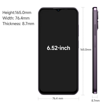 [HK Warehouse] Ulefone Note 16 Pro, 8GB+128GB, Dual Back Cameras, Face ID & Side Fingerprint Identification, 4400mAh Battery, 6.52 inch Android 13 Unisoc T606 OctaCore up to 1.6GHz, Network: 4G, Dual SIM, OTG(Purple) - Ulefone by Ulefone | Online Shopping South Africa | PMC Jewellery