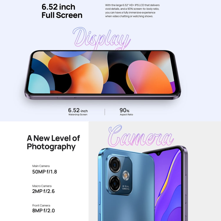 [HK Warehouse] Ulefone Note 16 Pro, 8GB+128GB, Dual Back Cameras, Face ID & Side Fingerprint Identification, 4400mAh Battery, 6.52 inch Android 13 Unisoc T606 OctaCore up to 1.6GHz, Network: 4G, Dual SIM, OTG(Purple) - Ulefone by Ulefone | Online Shopping South Africa | PMC Jewellery