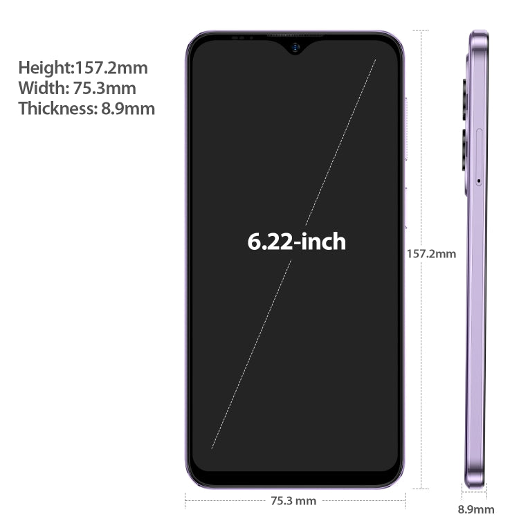 [HK Warehouse] Ulefone Note 15, 2GB+32GB, Face ID Identification, 6.22 inch Android 12 GO MediaTek MT6580 Quad-core up to 1.3GHz, Network: 3G, Dual SIM(Purple) - Ulefone by Ulefone | Online Shopping South Africa | PMC Jewellery