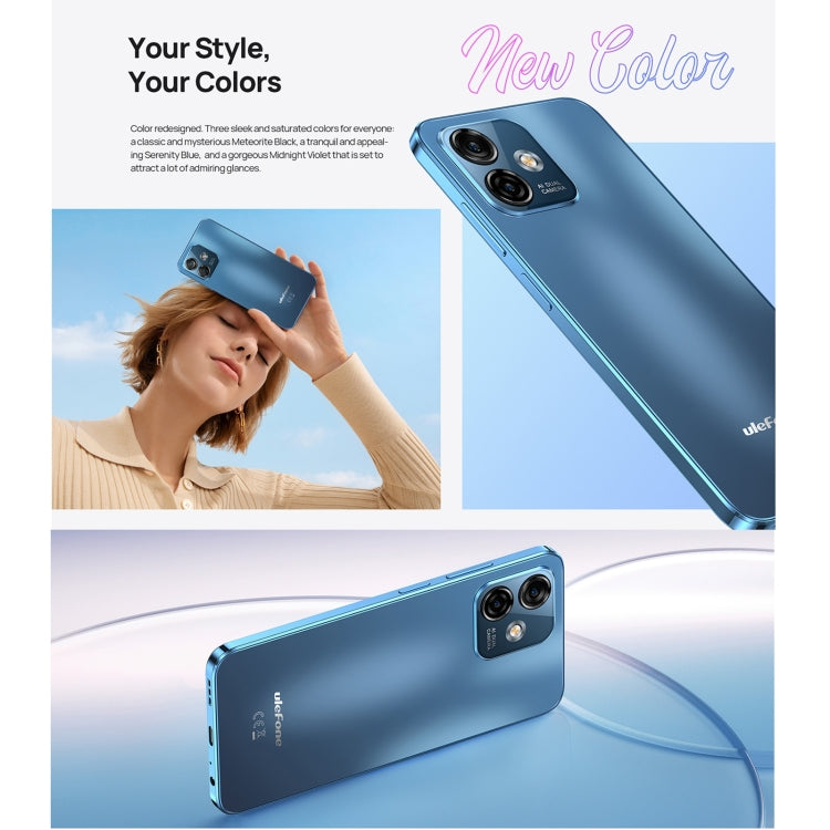 [HK Warehouse] Ulefone Note 16 Pro, 4GB+128GB, Dual Back Cameras, Face ID & Side Fingerprint Identification, 4400mAh Battery, 6.52 inch Android 13 Unisoc T606 Octa Core up to 1.6GHz, Network: 4G, Dual SIM, OTG (Blue) - Ulefone by Ulefone | Online Shopping South Africa | PMC Jewellery