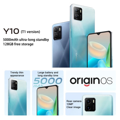 vivo Y10 / T1 4G, 4GB+128GB, Dual Back Cameras, Side Fingerprint Identification, 5000mAh Battery, 6.51 inch Android 11.0 OriginOS Ocean MediaTek Helio P70 Octa Core up to 2.1GHz, OTG, Network: 4G (Black) - vivo by VIVO | Online Shopping South Africa | PMC Jewellery