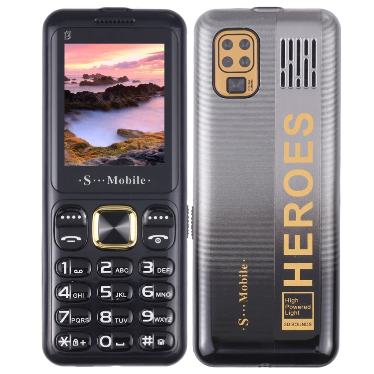 W23 Elder Phone, 2.2 inch, 800mAh Battery, 21 Keys, Support Bluetooth, FM, MP3, GSM, Triple SIM (Black) - Others by PMC Jewellery | Online Shopping South Africa | PMC Jewellery