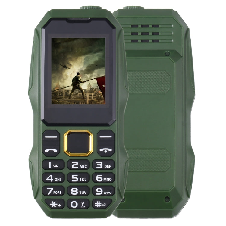 W2025 Triple Proofing Elder Phone, Waterproof Shockproof Dustproof, 5800mAh Battery, 1.8 inch, 21 Keys, LED Flashlight, Dual SIM(Green) - Others by PMC Jewellery | Online Shopping South Africa | PMC Jewellery