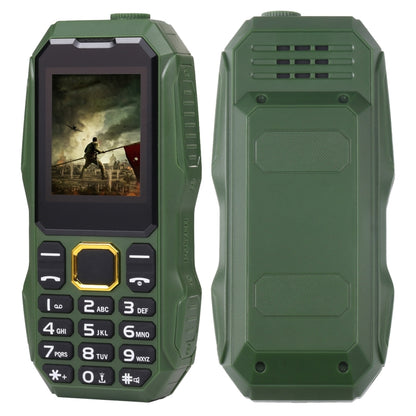 W2025 Triple Proofing Elder Phone, Waterproof Shockproof Dustproof, 5800mAh Battery, 1.8 inch, 21 Keys, LED Flashlight, Dual SIM(Green) - Others by PMC Jewellery | Online Shopping South Africa | PMC Jewellery