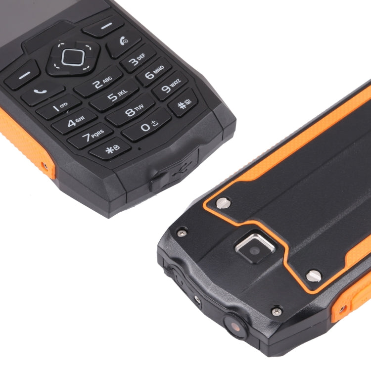 Rugtel R1C Rugged Phone, IP68 Waterproof Dustproof Shockproof, 2.4 inch, MTK6261D, 2000mAh Battery, SOS, FM, Dual SIM(Orange) - Others by Rugtel | Online Shopping South Africa | PMC Jewellery