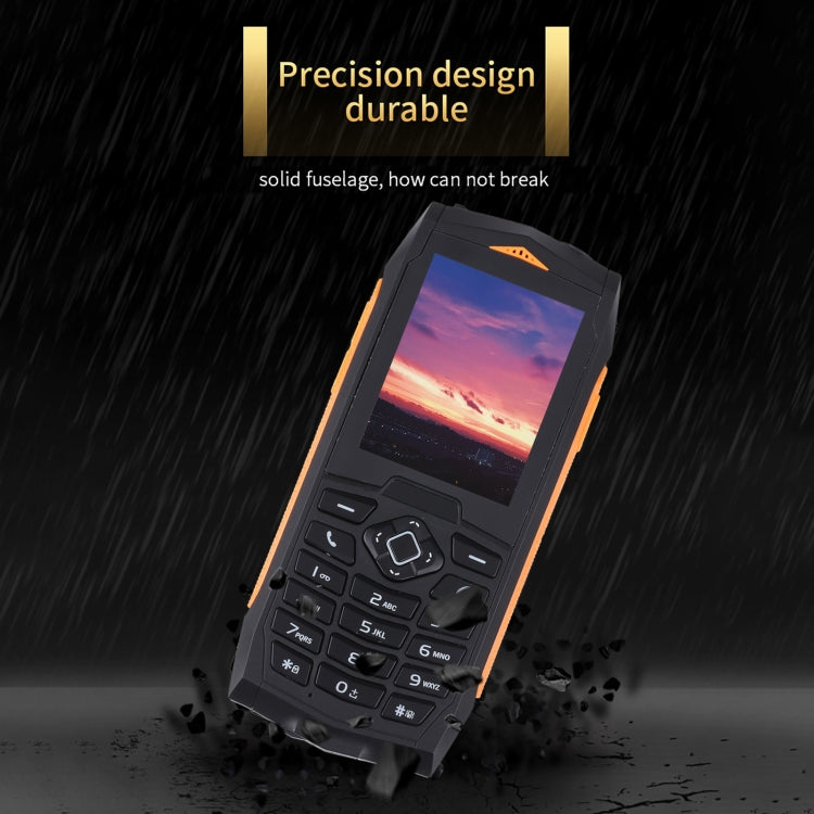 Rugtel R1C Rugged Phone, IP68 Waterproof Dustproof Shockproof, 2.4 inch, MTK6261D, 2000mAh Battery, SOS, FM, Dual SIM(Orange) - Others by Rugtel | Online Shopping South Africa | PMC Jewellery