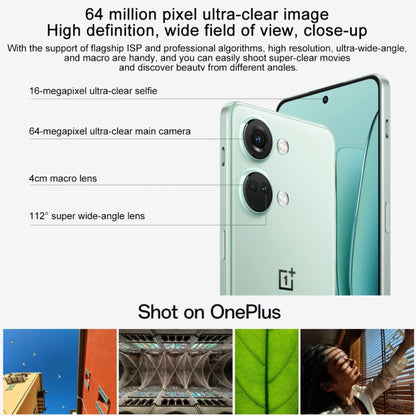 OnePlus Ace 2V 5G, 64MP Camera, 16GB+256GB, Triple Back Cameras, 5000mAh Battery, Screen Fingerprint Identification, 6.74 inch ColorOS 13.0 / Android 13 Dimensity 9000 Octa Core up to 3.05GHz, NFC, Network: 5G(Green) - OnePlus by OnePlus | Online Shopping South Africa | PMC Jewellery