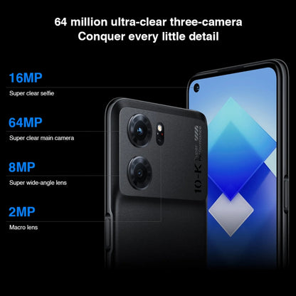 OPPO K10 5G, 8GB+256GB, 64MP Camera, Chinese Version, Triple Rear Cameras, Side Fingerprint Identification, 6.59 inch ColorOS 12.1 Dimensity 8000-MAX Octa Core up to 2.75Ghz, Network: 5G, Support Google Play(Blue) - OPPO by OPPO | Online Shopping South Africa | PMC Jewellery