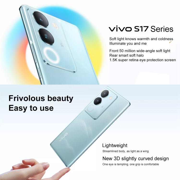 vivo S17 5G, 50MP Camera, 12GB+ 256GB, Dual Back Cameras, Screen Fingerprint Identification, 4600mAh Battery, 6.78 inch Android 13 OriginOS 3 Snapdragon 778G+ Octa Core up to 2.5GHz, OTG, NFC, Network: 5G (Pink) - vivo by VIVO | Online Shopping South Africa | PMC Jewellery