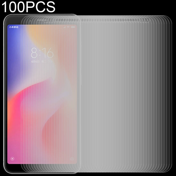 100 PCS 0.26mm 9H 2.5D Tempered Glass Film for Xiaomi Redmi 6 -  by PMC Jewellery | Online Shopping South Africa | PMC Jewellery