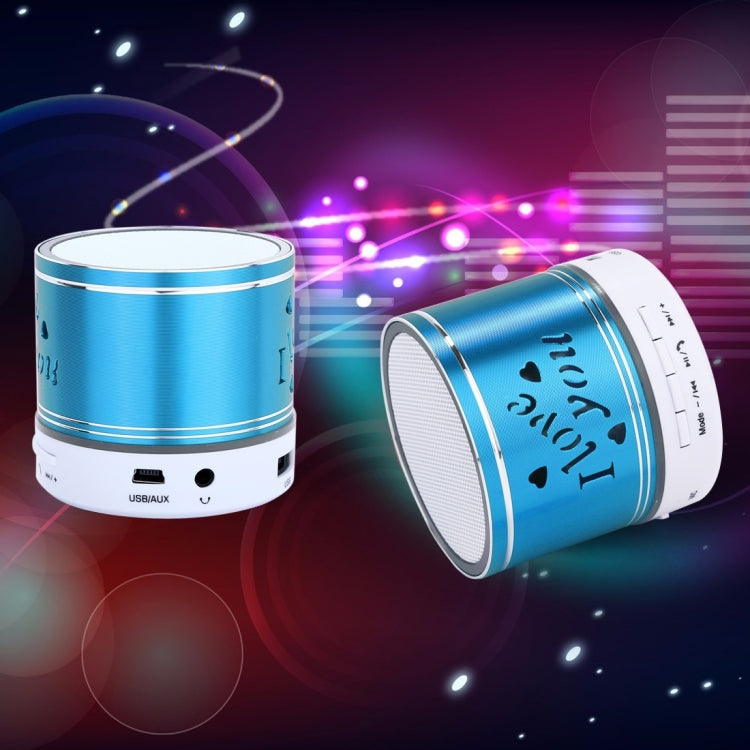 A9L Mini Portable Bluetooth Stereo Speaker with RGB LED Light, Built-in MIC, Support Hands-free Calls & TF Card & AUX(Blue) - Mini Speaker by PMC Jewellery | Online Shopping South Africa | PMC Jewellery