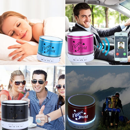 A9L Mini Portable Bluetooth Stereo Speaker with RGB LED Light, Built-in MIC, Support Hands-free Calls & TF Card & AUX(Blue) - Mini Speaker by PMC Jewellery | Online Shopping South Africa | PMC Jewellery