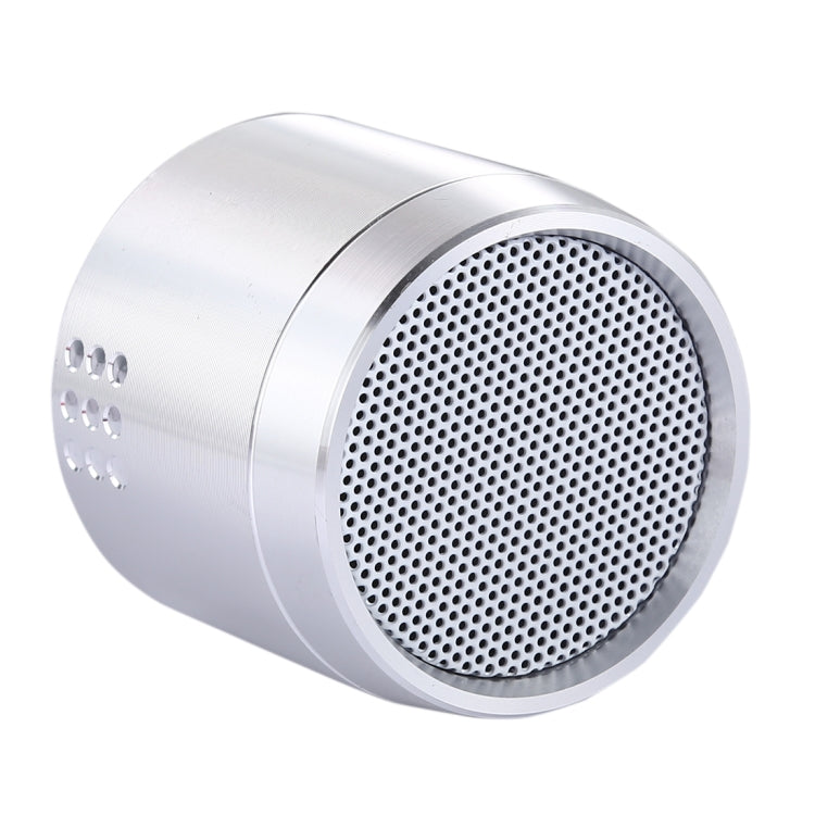 PTH-02 Portable True Wireless Stereo Mini Bluetooth Speaker with LED Indicator & Sling(Silver) - Mini Speaker by PMC Jewellery | Online Shopping South Africa | PMC Jewellery