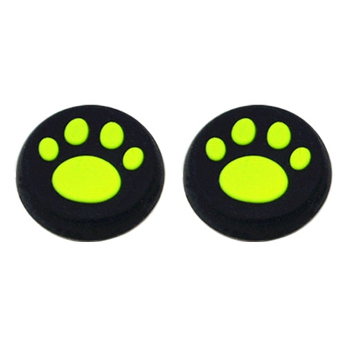 4 PCS Cute Cat Paw Silicone Protective Cover for PS4 / PS3 / PS2 / XBOX360 / XBOXONE / WIIU Gamepad Joystick(Green) - Cases by PMC Jewellery | Online Shopping South Africa | PMC Jewellery