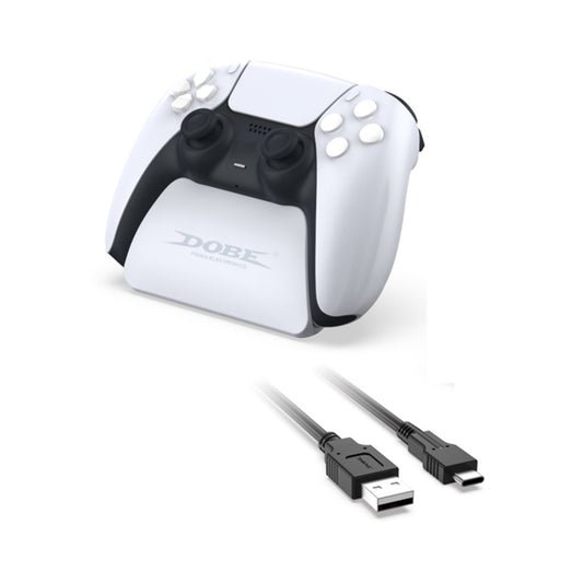 DOBE TP5-0537B Gamepad Controller Holder with Cable For PS5(White) - Holder by DOBE | Online Shopping South Africa | PMC Jewellery