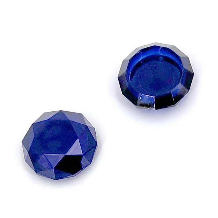 2 PCS Diamond Texture Games Grip Caps for PS5(Blue) - Cases by PMC Jewellery | Online Shopping South Africa | PMC Jewellery