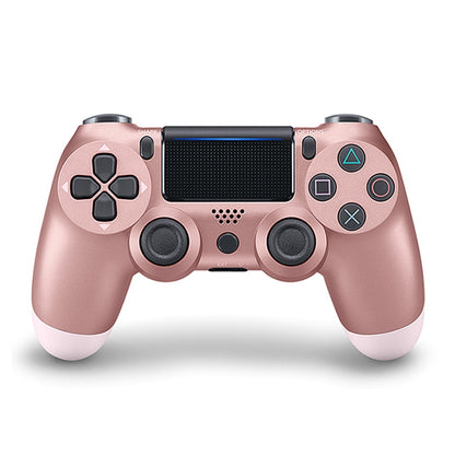 For PS4 Wireless Bluetooth Game Controller Gamepad with Light, US Version(Rose Gold) - Gamepads by PMC Jewellery | Online Shopping South Africa | PMC Jewellery