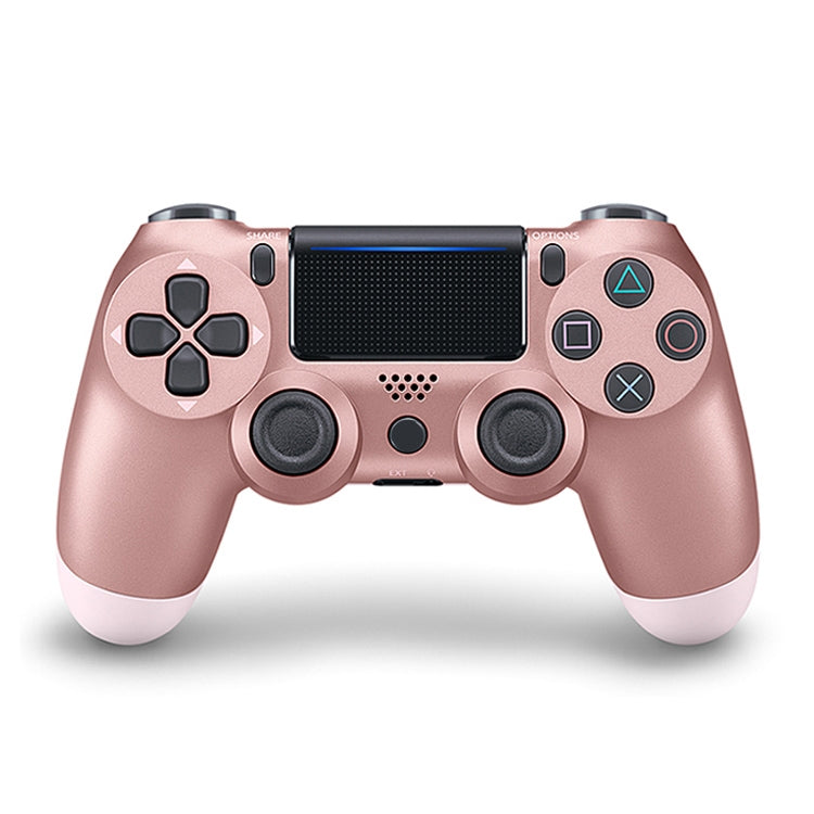 For PS4 Wireless Bluetooth Game Controller Gamepad with Light, EU Version(Rose Gold) - Gamepads by PMC Jewellery | Online Shopping South Africa | PMC Jewellery