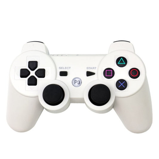 Snowflake Button Wireless Bluetooth Gamepad Game Controller for PS3(White) - Gamepads by PMC Jewellery | Online Shopping South Africa | PMC Jewellery