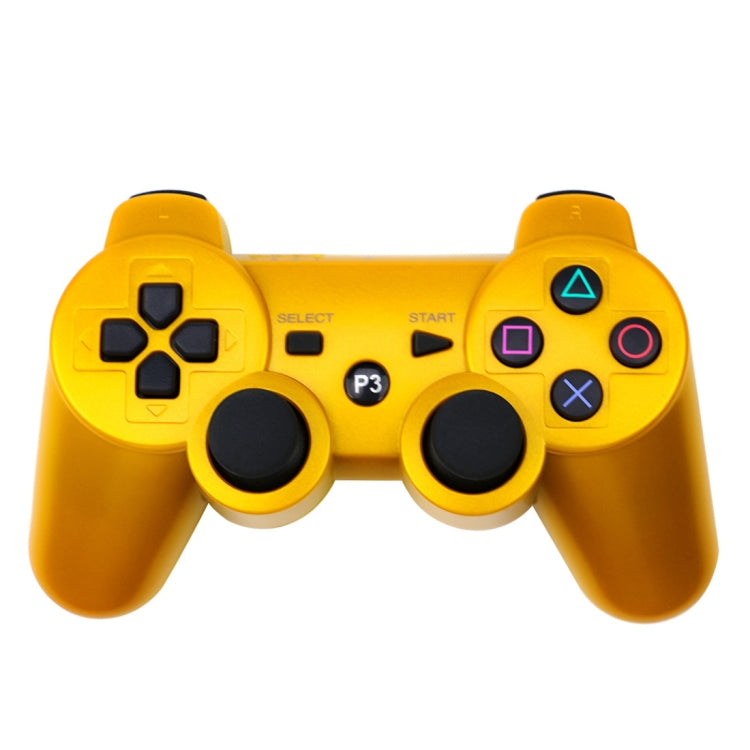 Snowflake Button Wireless Bluetooth Gamepad Game Controller for PS3(Gold) - Gamepads by PMC Jewellery | Online Shopping South Africa | PMC Jewellery