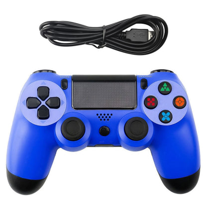 Snowflake Button Wired Gamepad Game Handle Controller for PS4(Blue) - Gamepads by PMC Jewellery | Online Shopping South Africa | PMC Jewellery