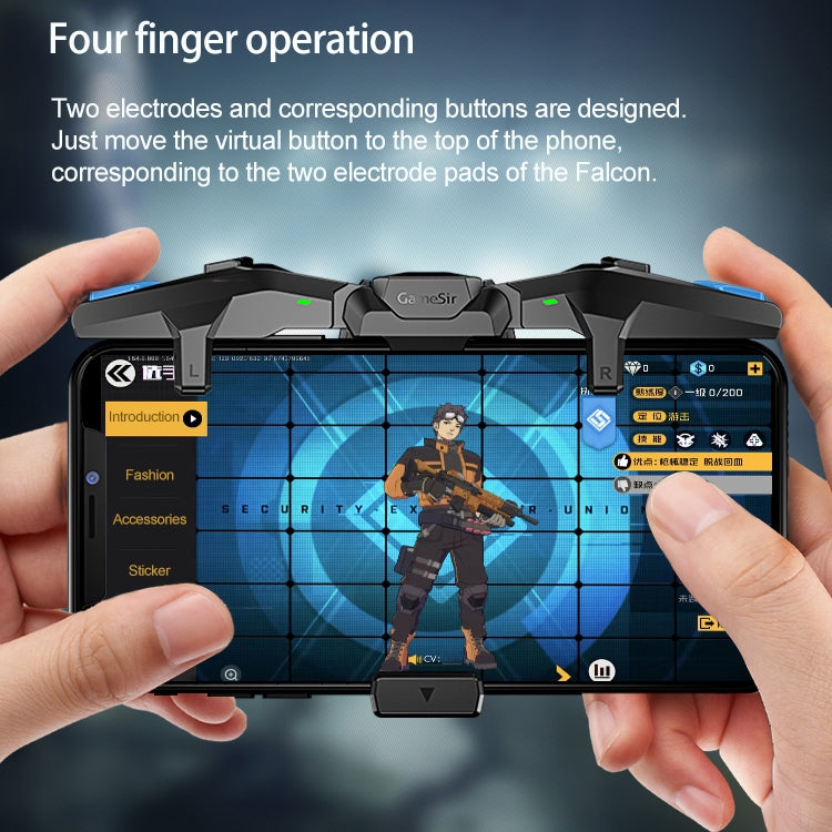 GameSir F4 Foldable Eagle Wing Shaped Physical Direct Connect Capacitor Gamepad Compatible with IOS & Android System Devices - GameSir Accessories by GameSir | Online Shopping South Africa | PMC Jewellery