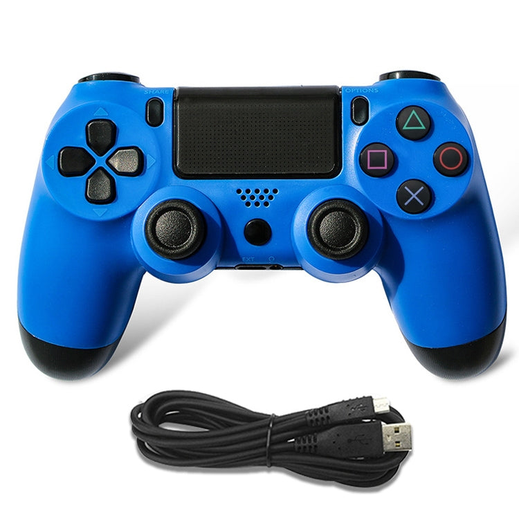 For PS4 Wired Game Controller Gamepad(Blue) - Gamepads by PMC Jewellery | Online Shopping South Africa | PMC Jewellery