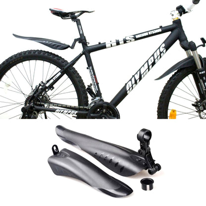 Mountain Road Fits Cycling Creative Mud Guard Dovetail Style Fenders Set for Bike Front And Rear(Black) - Mudguards by PMC Jewellery | Online Shopping South Africa | PMC Jewellery