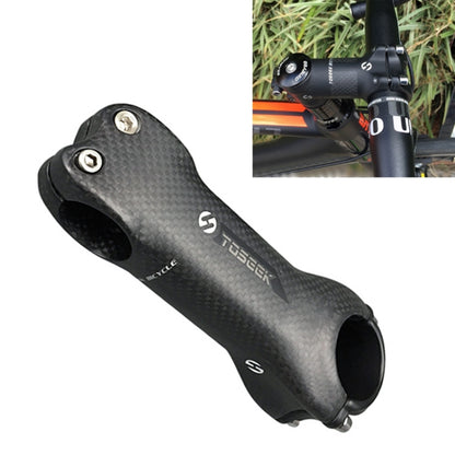 TOSEEK All Carbon Fiber 3KUD Texture Road Mountain Bike Ultra-light Handlebar Stem Riser Faucet, Size: 6 Degree, 90mm (Matte) - Bicycle Grips by TOSEEK | Online Shopping South Africa | PMC Jewellery