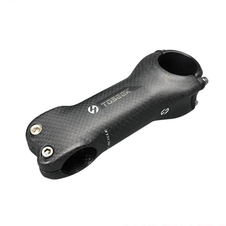 TOSEEK All Carbon Fiber 3KUD Texture Road Mountain Bike Ultra-light Handlebar Stem Riser Faucet, Size: 6 Degree, 90mm (Matte) - Bicycle Grips by TOSEEK | Online Shopping South Africa | PMC Jewellery