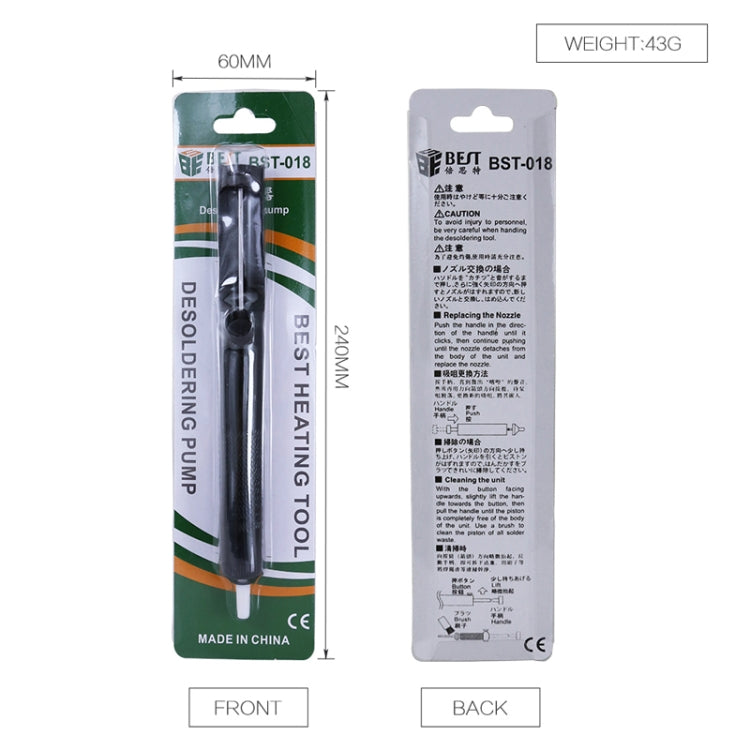 BEST-018 Professional Solder Sucking Desoldering Pump Tool - Desoldering Pump by BEST | Online Shopping South Africa | PMC Jewellery