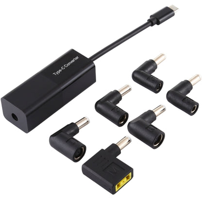 Laptop Power Adapter 65W USB-C / Type-C Converter to 6 in 1 Power Adapter (Black) - Universal Power Adapter by PMC Jewellery | Online Shopping South Africa | PMC Jewellery