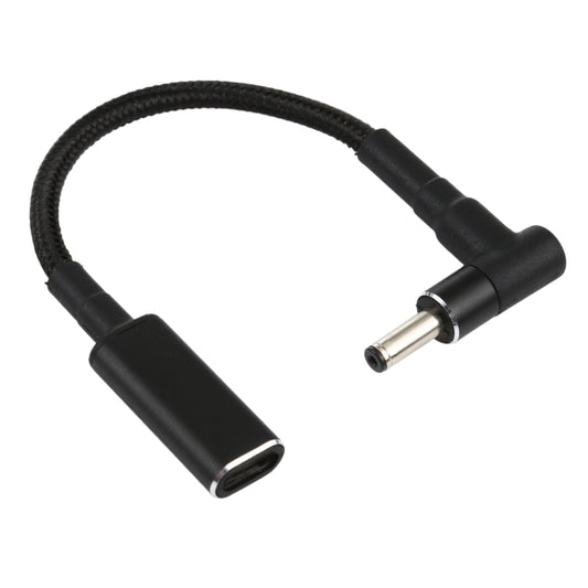 PD 100W 18.5-20V 4.0 x 1.35mm Elbow to USB-C / Type-C Adapter Nylon Braid Cable - Universal Power Adapter by PMC Jewellery | Online Shopping South Africa | PMC Jewellery