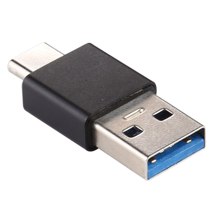 Type-C / USB-C Male to USB 3.0 Male Aluminium Alloy Adapter (Black) - Cable & Adapters by PMC Jewellery | Online Shopping South Africa | PMC Jewellery