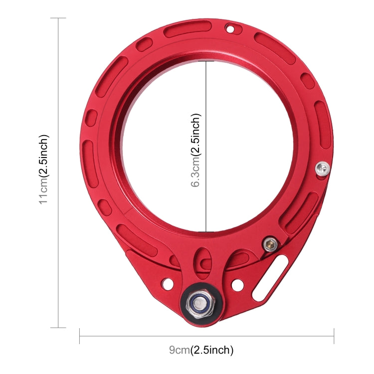 PULUZ Aluminum Alloy 67mm to 67mm Swing Wet-Lens Diopter Adapter Mount for DSLR Underwater Diving Housing(Red) - Diving Accessories by PULUZ | Online Shopping South Africa | PMC Jewellery