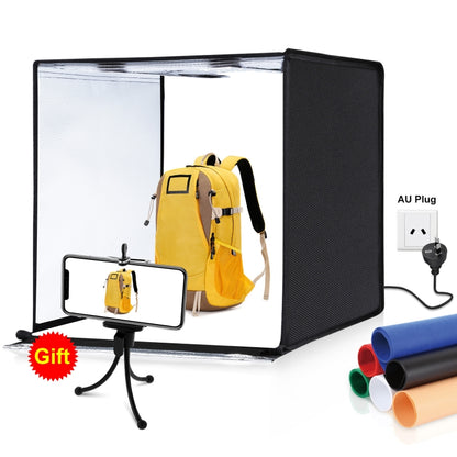 PULUZ Photo Studio Light Box Portable 60 x 60 x 60 cm Light Tent LED 5500K White Light Dimmable Mini 36W Photography Studio Tent Kit with 6 Removable Backdrops (Black Orange White Green Blue Red)(AU Plug) -  by PULUZ | Online Shopping South Africa | PMC Jewellery