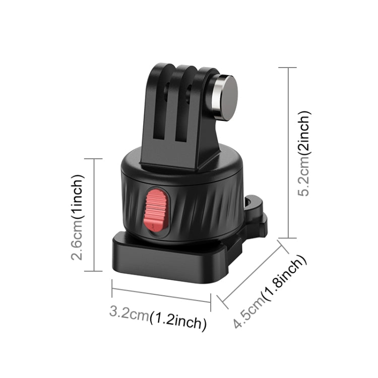 PULUZ Action Camera Quick Release Magnetic Base Adapter (Black) - Connection Mount by PULUZ | Online Shopping South Africa | PMC Jewellery