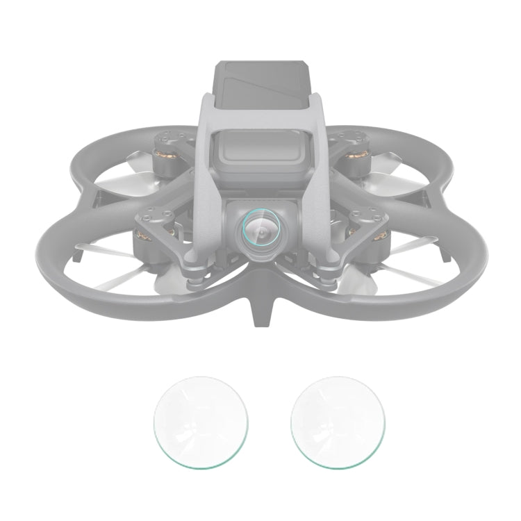 For DJI Avata 2pcs PULUZ Tempered Glass Drone Lens Film(Transparent) -  by PMC Jewellery | Online Shopping South Africa | PMC Jewellery